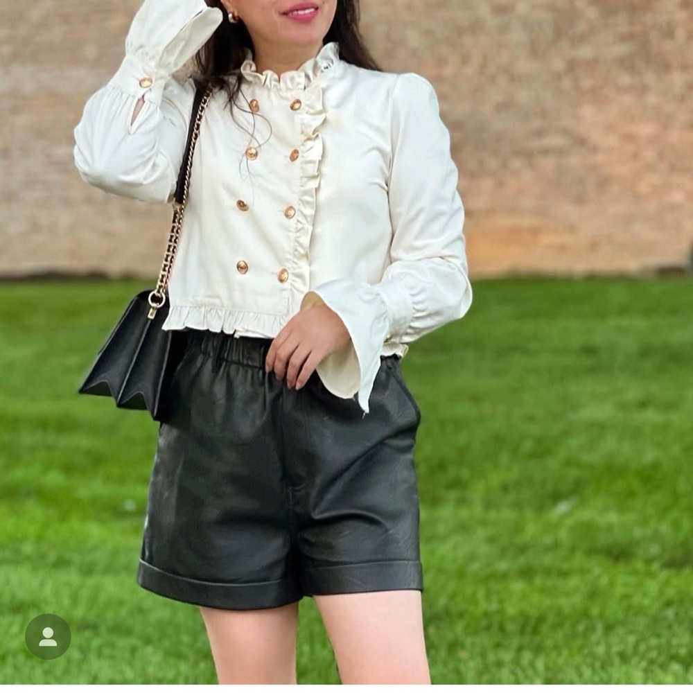 Chicwish Cream Ruffled Blouse - Picture 4 of 4